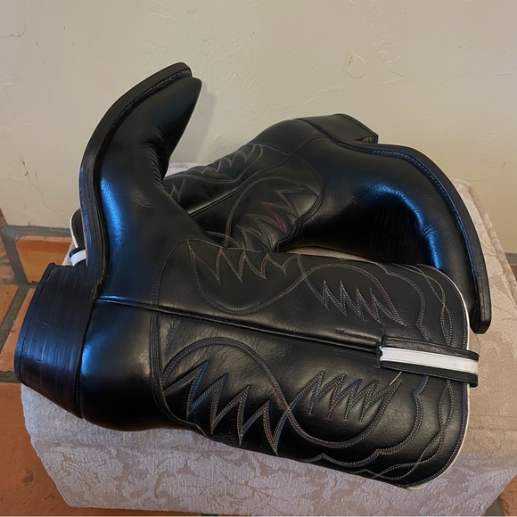 Mexican boots “El Vaquero “ size 7.5 men’s color black original letter Unisex!! - Picture 4 of 11